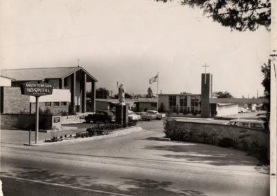 Early Years Front Entrance to Santa Teresita's Hospital